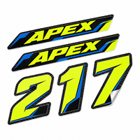 Autocollant en vinyle jaune fluo néon pour numéro de course, style fibre de carbone, auto-adhésif pour carrosserie de voiture et moto