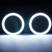 Pièces automobiles 7 pouces phare led ange yeux halo anneau 7 ''phare avec clignotant ambre pour Jeep Wrangler JK