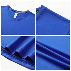 Logo personalizzato uomo senza maniche Quick Dry Workout Shirts Blank Plain Gym Fitness Running Training Muscle Bodybuilding Sports canotta - Product Image 3