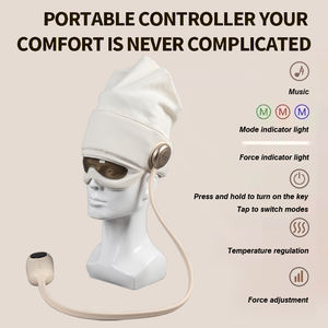 Masajeador de cabeza Bolsa de aire de carga Cuero cabelludo Terapia de cabeza Sombrero de masaje para ayudar a dormir Calor para aliviar el dolor y la relajación - Product Image 2