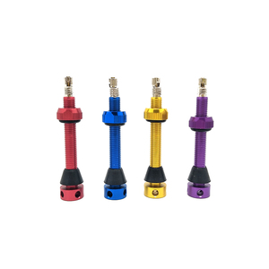 Accessoires de vélo en alliage d'aluminium rouge Tubeless Presta Valve de haute qualité 50mm - Product Image 4