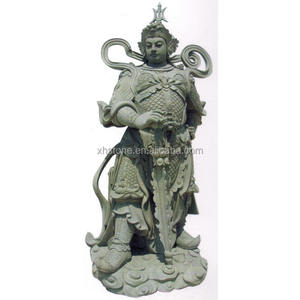 Estatua de Buda WEI TUO, Escultura de Dharma Palas, Veda y Skanda, Tallada en Piedra Natural, de Gran Tamaño, Estilo Templo Chino, 190 cm de Alto - Product Image 6