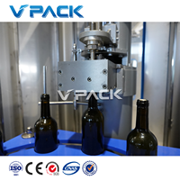 Machine de remplissage de vin rouge en verre / Ligne de production de remplissage de bouteilles en verre