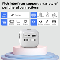 Mini Proyector LED Recargable Portátil Q7S con Android TV, Compatible con Resolución 4K para Cine en Casa y Uso en Exteriores
