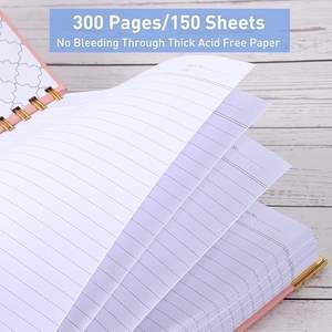 Customizable A5 Linen Hardcover <strong>Notebook</strong> Spiral Bound Journal <strong>with</strong> Elastic Band &amp; Metal Corners For Office School College Gift - Product Image 5