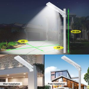 Outdoor IP65 Waterproof Aluminum 50W 100W 150W 50 100 150 Watt Integrated All in One <b>Led</b> Solar Street <b>Lights</b> - Product Image 4