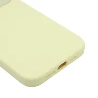 Accessoires de téléphone portable de luxe coque de smartphone de caméra de fenêtre en Silicone liquide pour iPhone 7 Plus étui de protection en verre avec grand objectif