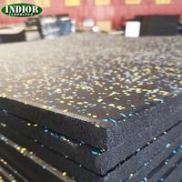 Véritable tapis de gymnastique en caoutchouc noir pour le sol, rouleau de tuile, puzzle, terrain de jeu, EPDM, épaisseur antidérapante de 15mm.