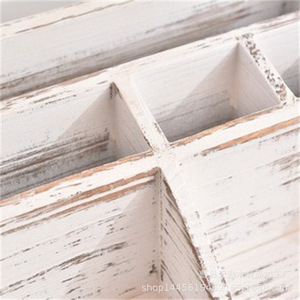 Wooden storage <b>box</b> for desktop organization, with pen holder, <b>small</b> drawer, two-layer storage cabinet, compartmentalized wooden - Product Image 1