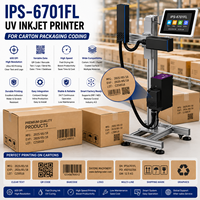 Imprimante jet d'encre PIJ automatique série IPS-67 pour boîtes en carton et sacs plastiques, système d'impression de codes QR, codes-barres et données variables pour le codage des emballages