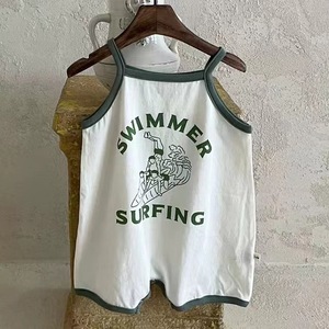<span class=keywords><strong>Combinaison</strong></span> à jarretelles décontractée en tricot 100% coton pour bébé unisexe, tenue d'été, barboteuse polyvalente pour bambin de <span class=keywords><strong>surf</strong></span> - Product Image 6