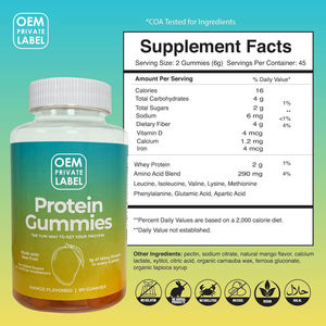Gomitas de Proteína OEM/ODM con 1g de Proteína de Suero, Suplemento de Proteína Vegano a Base de Pectina para la Recuperación Muscular y un Estilo de Vida Activo - Product Image 6