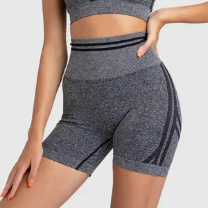 2PCS Seamless Yoga Set Long Sleeve Gym Workout Clothing Women Scrunch Butt Leggings Activewear Sets For Women