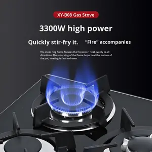 5-Burner <span class=keywords><strong>Gas</strong></span> Hob memasak 5 piring sekaligus, potong waktu persiapan setengah kali - Product Image 2