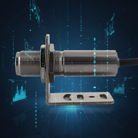 Sensor Suhu Inframerah Non-Kontak Digital 24V 4-20mA Laser IR Pendek untuk Oven Industri -50 125 Derajat 300C OEM ODM