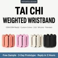 Wholesale Silicone Wave Pattern Iron Core Ribbed Grip Velcro Adjustable Weighted Wrist <strong>Ankle</strong> Weights for Fitness Running