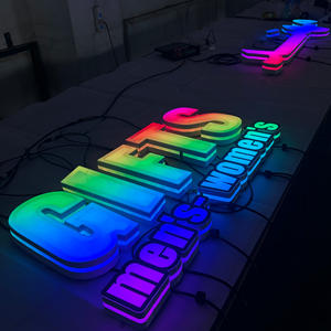 Individuelle Geschäfts-Außenschilder Dekorationen Blumen-Geschenkladen Dynamisches Farbwechselndes 3D-Schild RGB-Farbwechsel - Product Image 1