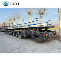 Vente directe usine : Semi-remorque porte-voitures double pont en acier 8/10 unités avec suspension pneumatique à 3 essieux pour le transport de voitures et de conteneurs