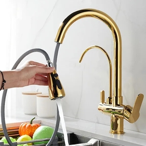 Grifo de <span class=keywords><strong>Cocina</strong></span> de Latón OEM con Filtro Purificador de Agua, Elimina Cloro y Metales Pesados, Grifo de Agua Potable Saludable, Venta de Fábrica - Product Image 4