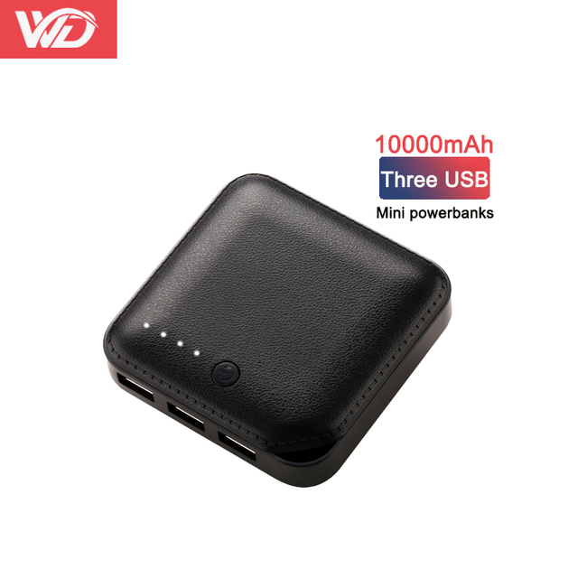 Factory Mini Power Bank 10000mA Portable Thin Dual USB Powerbanks 5000 MAh OEM logo Backup Battery