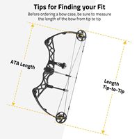 Muestra Gratuita: Bolsa de Arco Compuesto para Tiro con Arco, Impermeable y Antirrobo, con Diseño Geométrico Grande y Suave, para Arco y Flechas