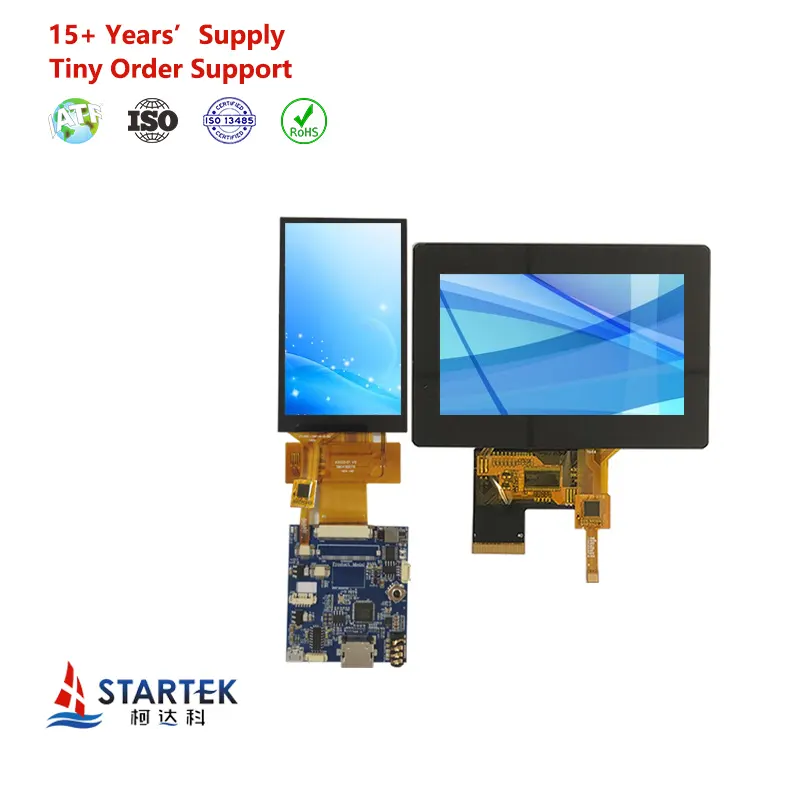 Kapazitiver 4,3-Zoll-Touchscreen 480x800 800x480 TFT-LCD-Modul HMI/LVDS/MCU-Schnitts telle 4,3-Zoll-Display