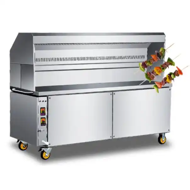 restaurant maize eco friendly rotisserie commercial outdoor kebab smokeless table gas bbq machine electric barbecue grill