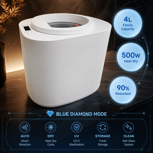 Compostador Eléctrico de Desechos de Alimentos Fácil de Usar, Máquina de Compostaje de Cocina de 4L, Inodoro, con un Solo Botón, para Interiores, para Principiantes y Hogares - Product Image 1