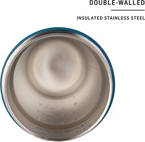Mélangeur de protéines en acier inoxydable isolé de qualité supérieure, bouteille de supplément Shaker-métal et acier brossé sans BPA - Product Image 5