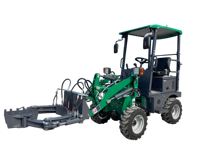 Chargeur frontal électrique 0,5 TONNE, mini-tracteur à roues avec godet, moteur 4KW et haute efficacité