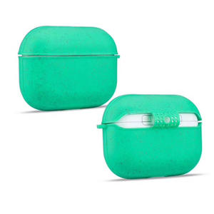 Étui d'écouteurs en paille de blé écologique dégradable pour AirPods <span class=keywords><strong>1</strong></span>/2/3/Pro housse de casque en TPU souple pour Apple <span class=keywords><strong>Air</strong></span> <span class=keywords><strong>Pods</strong></span> 3rd - Product Image 4