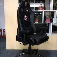 Chaise de jeu ergonomique avec logo brodé personnalisé en gros, siège confortable, accoudoirs 4D en acier, chaise de jeu PC, chaises de jeu