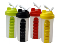 Zoomcare 7 jours voyage tasse d'eau pilules 2-en-1 boîte de rangement OEM Logo boîte à pilules PP plastique pilule conteneur médecine Xiamen