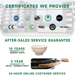 Parrilla de barbacoa de cerámica gris mate de 21 pulgadas del fabricante Asador De Carbon Parillas para exteriores para cocina y cocina de camping - Product Image 6