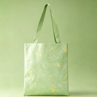 Sac fourre-tout en papier Tyvek lavable, résistant à la décoloration, réutilisable, avec poignées, pour la promotion de marques et les cadeaux de détail