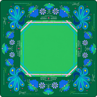 Tapis de Mahjong Moderne en Néoprène pour 4 Joueurs, Réduction du Bruit, Écologique et Durable, Idéal pour le Poker, les Cartes à Jouer et les Jeux d'Échecs