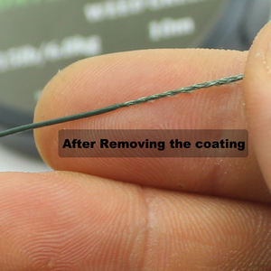 10 M Carpe Ligne <span class=keywords><strong>De</strong></span> Pêche Enduit Crochet Lien 25 35 LB Tresse HookLink Skinlink Semi Rigide Cheveux Plate-Forme Brème Tanche Grossier Pêche - Product Image 3