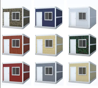 Maison de conteneur d'expédition simple pliable préfabriquée pour la mobilité et l'adaptabilité Mini maison de conteneur préfabriquée modulaire