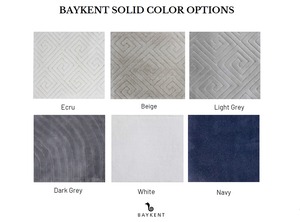 Severa Beige 60*100cm Thick Cotton Bath Mat Solid Color Rectangle Jacquard Bath <b>Rug</b> & Shower <b>Rugs</b> Custom Made In Turkey - Product Image 4