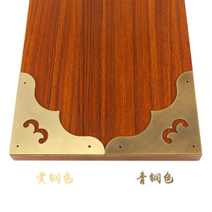 Ornement d'angle de porte en laiton antique chinois 064, accessoire décoratif classique en cuivre pour bordure de meuble, utilisation pour porte en bois - Product Image 3
