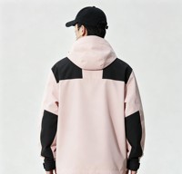 Veste imperméable coupe-vent respirante unisexe résistante aux intempéries avec fermeture éclair et coutures scellées pour le snowboard et l'hiver