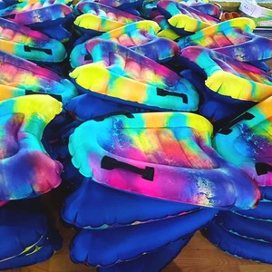 Colchoneta Flotante Inflable Colorida con Asas para Actividades Acuáticas, Ayuda de Flotación de PVC Unisex para Lagos y Ríos - Product Image 6