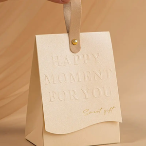 Hoge Kwaliteit Luxe Kraft Papieren Zakken Met Handvat Voor Bruiloften Snoep Koekjes Sieraden Verpakking Kleine Geschenkdoos - Product Image 6