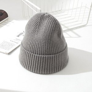 หมวกถักไหมพรมขนแกะเมอริโนแท้สำหรับผู้ชายและผู้หญิงหมวกบีนนี่หนาขน100% สำหรับฤดูใบไม้ร่วงสุดหรู - Product Image 6