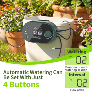 Kit d'irrigation automatique solaire pour plantes, système d'arrosage goutte à goutte 3W, 15 pots, 22 modes de temporisation, anti-siphonnage, minuteur de jardin extérieur DIY - Product Image 3