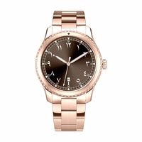 Montre-bracelet à quartz pour homme, style luxe, étanche, aiguilles lumineuses, bracelet en acier inoxydable, avec service de personnalisation du logo de marque