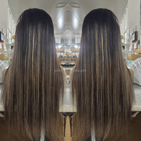 Perruques 360 en cheveux humains de grade 12A, Lace Front sans colle, Lace Frontal HD, longues et lisses, cuticules alignées, cheveux vietnamiens bruts, pour revendeurs