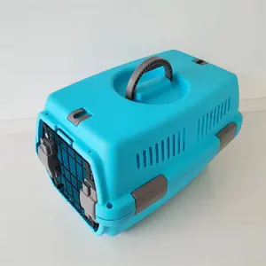 Factory Custom Multi Colors Plastic Pet Flight Cage Carriers Dog Cat Shipping Box New Outdoor Portable Air Transport Case
