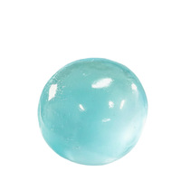 Balle anti-stress souple en plastique bleu menthe, faite à la main, en forme de noix de coco, pour la décompression, emballée individuellement
