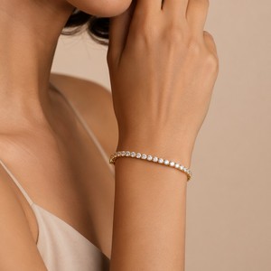 Fabricante de <span class=keywords><strong>Pulseras</strong></span> de Tenis al por Mayor, 2-6.5mm, Plata Pura 925, Diamante Moissanita Grado VVS Certificado GRA, Pulsera de Cadena de Tenis - Product Image 4